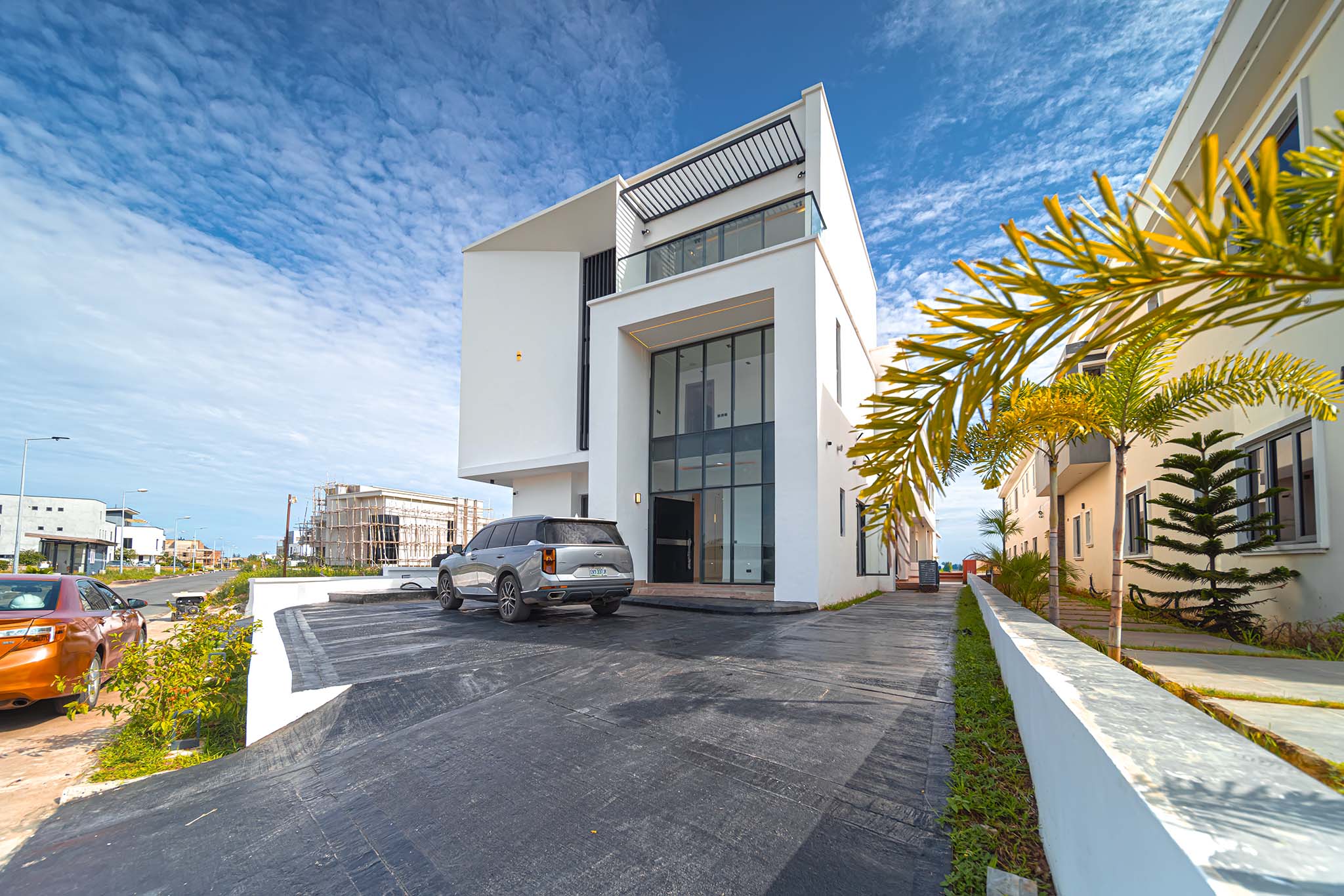 5-Bedroom Smart Home in Lekki living room